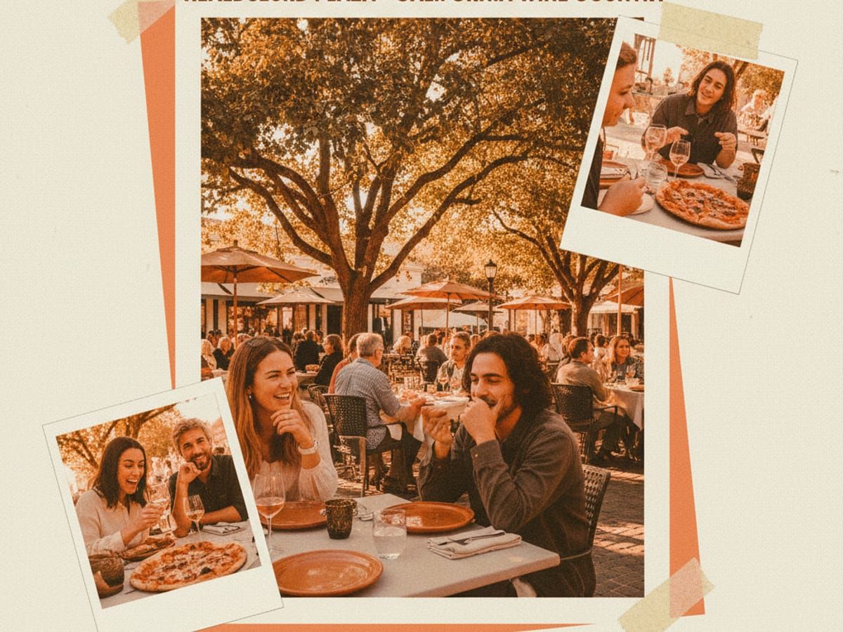 Healdsburg Plaza and Dry Creek Valley