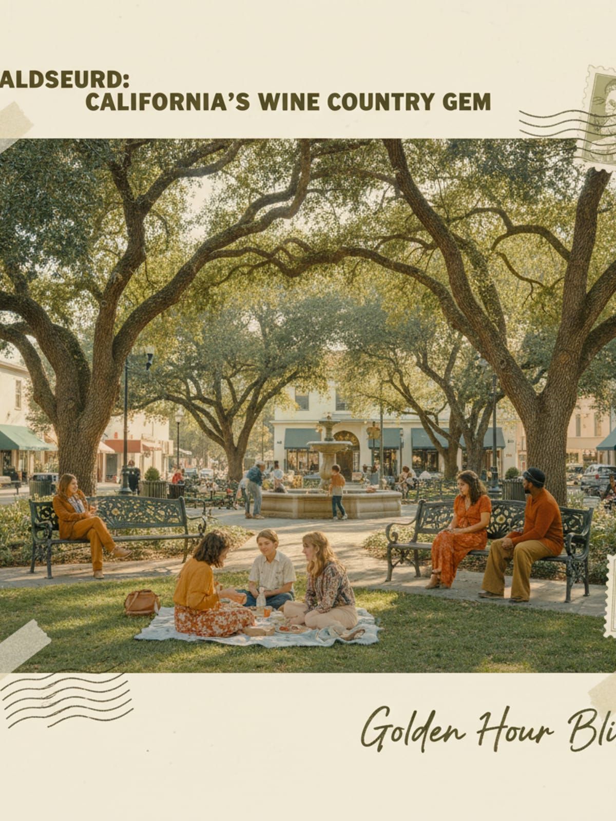 Healdsburg town plaza